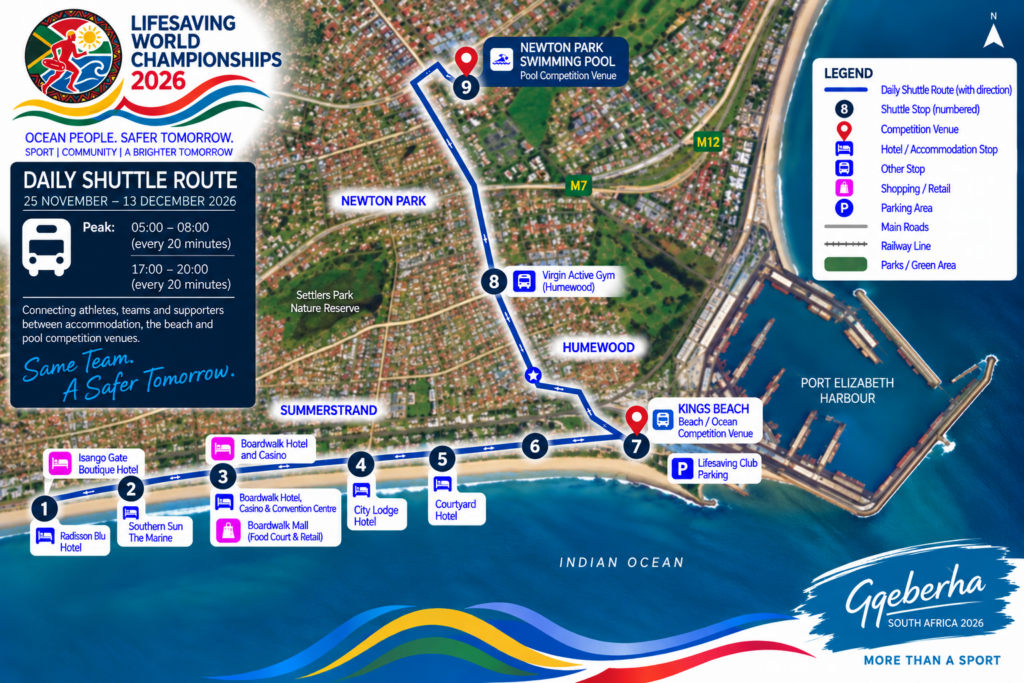 LWC 2026 updated daily shuttle route map